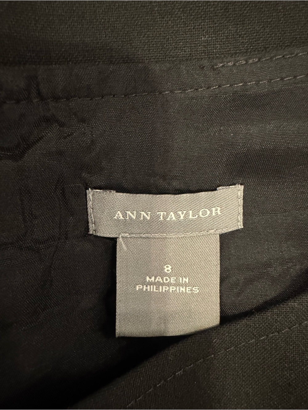 Ann Taylor Black Cap-Sleeve, Scoop Neck Sheath Dress EUC!! - Picture 5 of 5